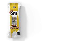 2FITBrands Protein Bar, Chocolate Peanut Butter, Vegan, Gluten-Free, Plant Based, High Protein, Low Sugar, High Fiber, No Sugar Alcohols, 1.65oz (47g), 12 Count
