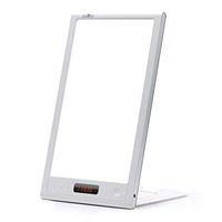 Light Therapy Lamp,12000 Lux LED Happy Sun Light with Timer and Simulates Sunlight UV-Free,Sunset and Sunrise Settings,1-40 Level Adjustable Brightness, for Home/Office/Winter