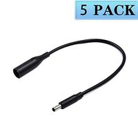 Dongle Tip Adapter 7.4mm to 4.5mm for Dell DC Power Cable P/N: D5G6M, 57J49, 331-9319 for Dell M3800 XPS 12 13 15 5930 18 1810 1820 Inspiron 11 13 14 15 17(5PACK)