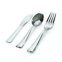 Silver Look Plastic Cutlery