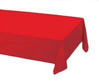 24 pcs (1 case) of Plastic Heavy Duty Premium tablecloths 54" x 108" - Red
