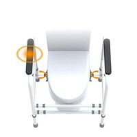 Toilet Safety Rail - Bathroom Safety Assist with Grab Bars and Padded Handrails for Elderly, Disabled, Handicapped Fit Any Toilet