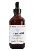 Fresh (not Dried) Ashwagandha Adaptogenic Ayurvedic (4oz) Liquid Tincture for Enhanced Absorption (2oz - 4oz) to Help Manage Stress, Increase Energy, Anti-Anxiety & Adrenal, Mood and Thyroid Support