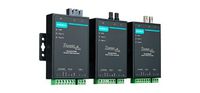 MOXA TCF-142-M-SC-T - RS-232/422/485 to multi-mode optical fiber media converter with fiber ring support and SC connector, -40 to 75C operating temperature