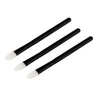 SunniMix 3 Pieces Silicone Makeup Brushes Set Eyeshadow Powder Cream Cosmetic Tools - Clear