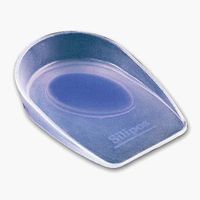 Wonder-Spur Soft Silicone Blue Dot Heel Cups, Large fits Men's shoe 8-10, Women's 10-12 by Silipos