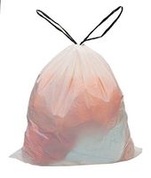 Besli 5-6 Gallon Drawstring Strong Trash Bag Garbage Bag (5-6 Gallon(90 Bags), White)