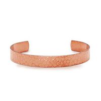 IVY & BAUBLE Antimicrobial Pure Uncoated Solid Copper Therapy Bracelet for Women; Polished, Hammered, 10MM; Trace Mineral, Natural Relief of Arthritis, Joint Pain, Carpal Tunnel