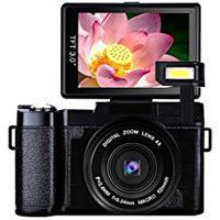 Digital Camera Vlogging Camera Full HD1080p 24.0MP Camcorder 3.0 Inch Flip Screen Camera with Retractable Flashlight