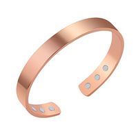 Detectorcatty Fashionable Unisex Magnetic Bracelet Pure Copper Energy Magnetic Healthy Care Bracelets Bangle Healthy Jewelry