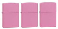 Zippo Pink Matte (Pack of 3)