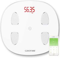 LCTCBZ Bluetooth Body Fat Scale Scientific Smart BMI Scales 14 Measurement Projects LED Digital Bathroom Wireless Weight Scale Body Composition Analyzer with App Android Or iOS (Color : White)