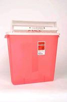 Kendall Sharps Container 3 Gallon In Room Red With Clear Top - Model 85221r