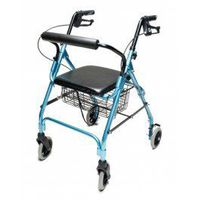 Lumex Walkabout Lite Four-Wheel Rollator - Lumex Walkabout Lite Four-Wheel Rollator, Green - Each 1