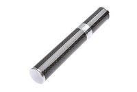 Cigar Travel Tube made of stainless steel, 7.09" x 0.98" (18cm x 2,5cm), black, Mod. 5315-01 (US)