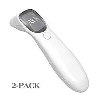 2 PCS Forehead and Ear Thermometer, Digital Infrared Temporal Thermometer for Fever, Instant Accurate Reading for Baby Kids and Adults