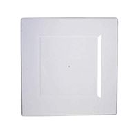 Efavormart 50 Pcs - Clear 8" Square Disposable Plastic Plate Dinner Plates for Wedding Party Banquet Events Decoration