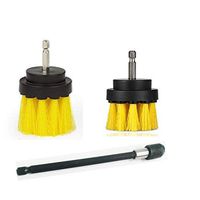 3 Pieces Different Size Power Drill Cleaning Brush With 6 Inch Extender for Cleaning Bathroom Surfaces, Tile and Grout, Hard Water Stains, Rust and Mineral Deposit Removal