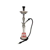 Alchemy Hookah 32” 100% Authentic Egyptian Full Size Hookah Pipe Set (Red Stripe)