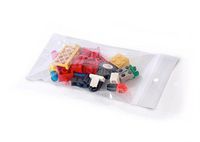 4" x 6" x 4 mil Clear Plastic Reclosable Bags with Zip Top and Hang Hole (Case of 1,000)