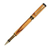 Elite Rollerball Pen - 24kt Gold - Marblewood