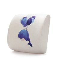 SPLY DTEM Memory Foam Back Support Pad - Designed for Back Pain Relief - Waist Pillow with Advanced Adjustable Strap - Hypoallergenic Ventilation - Relieves Lumbar Pain.