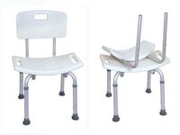 Medmobile Aluminum Bathroom Bathtub Shower Chair with Back Support