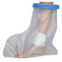 Leg Cast Cover, Waterproof Seal Tight Adult Leg Cast and Bandage Protector for Showering and Bathing, Cast Watertight Protection Cover for Injured Leg Broken Calf Foot Wound (As Show)