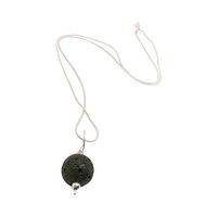 Lava Stone Diffuser Necklace Sterling Silver