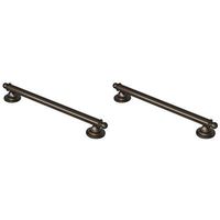 Moen YG2218ORB Brantford 18-Inch Designer Bathroom Grab Bar, Oil-Rubbed Bronze with Moen YG2224ORB Brantford 24-inch Designer Grab Bar, Oil Rubbed Bronze