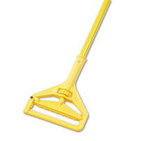 Boardwalk 620 Quick Change Side-Latch Plastic Mop Head Handle, 60-Inch Aluminum Handle, Yellow