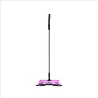 Hand Push Lazy Broom, 360-Degree Rotation Without Charging Silent Cleaning Broom Dustpan Set Suitable for Floor Cleaning