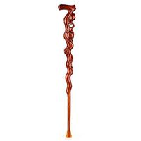 Xiao Jian Crutches - Solid Wood Root Carving Old Man Hand Stick Non-Slip Walking Stick Old Man Walking Stick Wooden Cane Mahogany Walking Stick Crutch (Color : A)