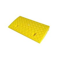 Multi-Functional Wheelchair Ramp, Non-Slip Plastic Ramp, Indoor Threshold Skateboard Wheelchair Pet Uphill Mat 7-13cm (Size: 50 27 7cm) (Color : Yellow, Size : 502713CM)