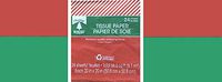 Green & Red Christmas Gift Tissue Paper (Solid Colors)