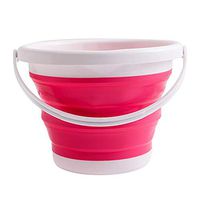 Thethan Foldable Silicone Bucket Collapsible Basin Bowl for Travel Camping Hiking Fishing