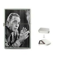 New Product Humphrey Bogart Flip Top Cigarette Lighter + free Case Box