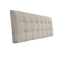 LPD-Bed backrest Cushion Backrest Cushion Bedside Breathability Lumbar Support Reading Backrest Cushion Sponge Filling, 9 Colors, 9 Sizes (Color : Light Gray, Size : 190X58cm)
