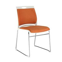 ZLFLD Office Chair Training Chair Back Audition Chair Back Sleeping Chair Back Simple Chair Back Office Chair Computer System Chair Back Office Chair (Color : Orange)
