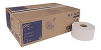 Tork Advanced 12013903 Mini Jumbo Bath Tissue Roll, 1-Ply, 7.36" Diameter, 3.55" Width x 1,200' Length, White (Case of 12 Rolls, 1,200' per Roll, 14,400 Feet)