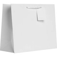 Jillson & Roberts Large Gift Bags, Matte White (30 Pcs)