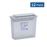 AP Medical 5.4QT / 5.1L Chemotherapy Sharps Waste Wall Container (12 Pack)