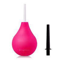 Enema Bulb Clean Stream Anal Cleaner Douche Vagina kit for Men and Women with 2 Replaceable Nozzle, 225ML (8oz)