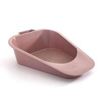 MediChoice Bedpans, Fracture, Tapered Front and Loop Handle, Plastic, Size 12, Mauve, Not Made with Natural Rubber Latex (Case of 50)