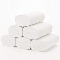 TOMYEUS Premium Soft White Toilet Paper Toilet Roll Tissue Roll Household Soft Safe Wood Pulp Toilet Paper Pack of 12