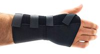Premium Custom Wrist Brace Support - with Removable Metal Splint/Stays - Left - Small