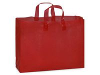 VOGUE RED Frosted Plastic BagsBULK Shopping Bags 16 x 6 x 12" 1 unit, 250 pack per unit.