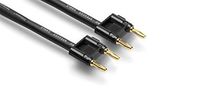 Hosa SKJ 12 Gauge Speaker Cables Dual Banana - (25 Feet) (Black)