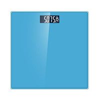 Battery Electronic Digital Scale Home Electronics Body Weight Scale for Women Men's Health Weight Glass Bathroom Household 180KG,Blue