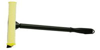Magnolia Brush 59230 Plastic Head Vehicle Squeegee with 16" Plastic Handle, 16" Overall Length, Black/Yellow (Case of 12)